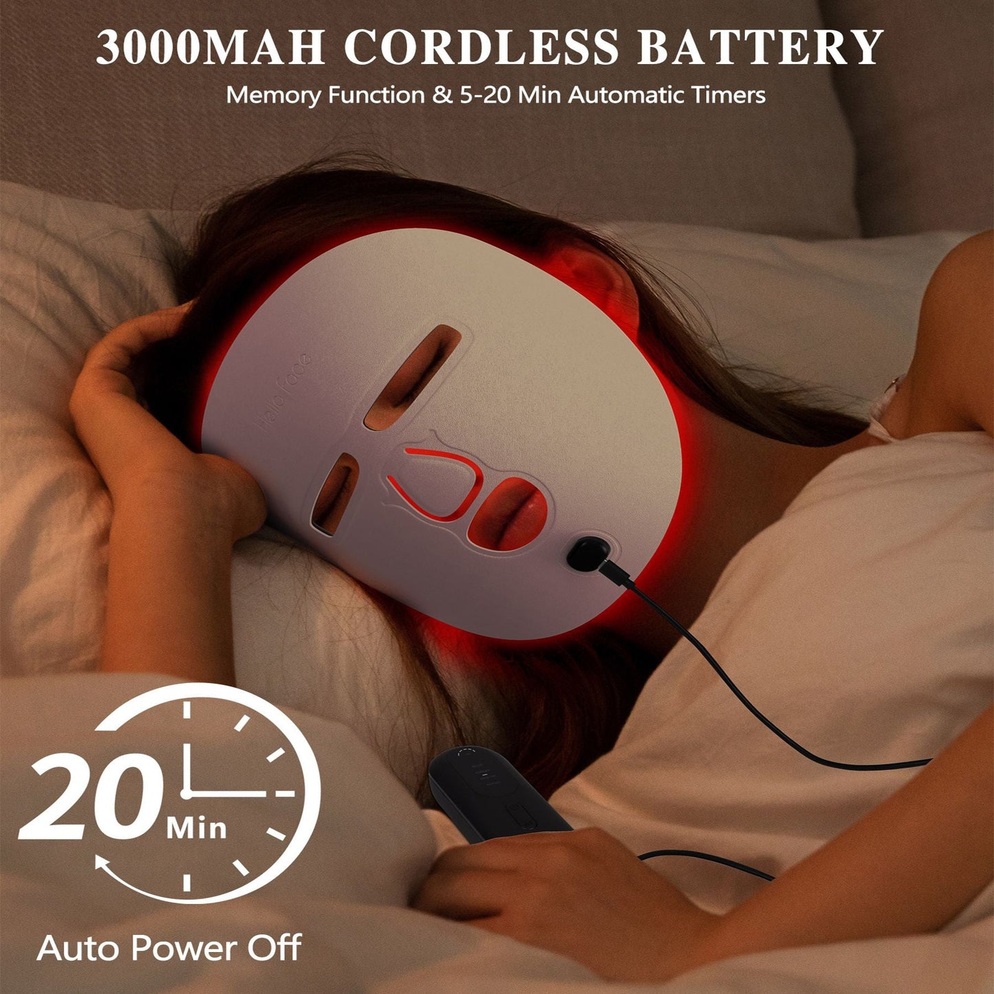 BeautyMelt LED Red Light Therapy Face Mask